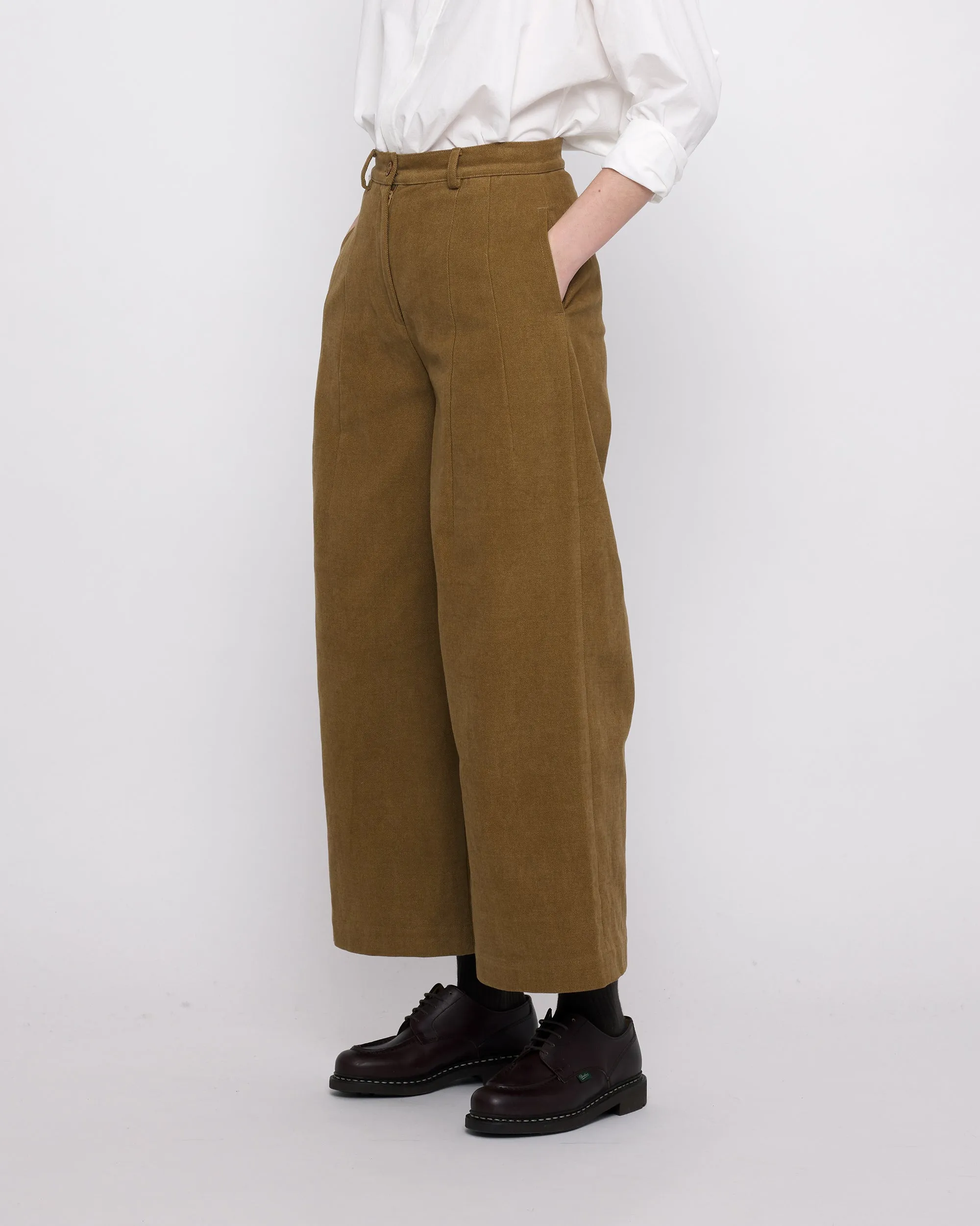 Wide-Legged Skate Trouser - FW24 - Kelp Brown