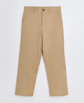 WIDE TWIST TROUSER . BEIGE