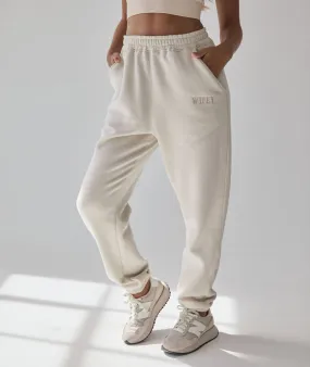 Wifey Statement Sweatpants - Champagne