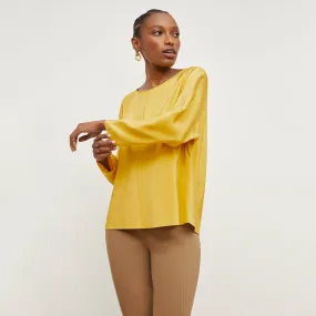 Wren Top - Washable Silk :: Dijon